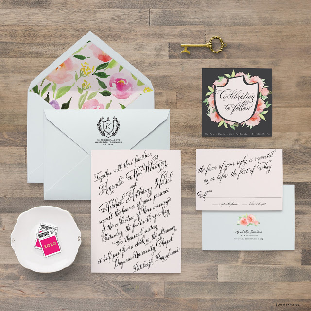 Amanda Wedding Suite // Blush Paper Co. // www.blushpaperco.com