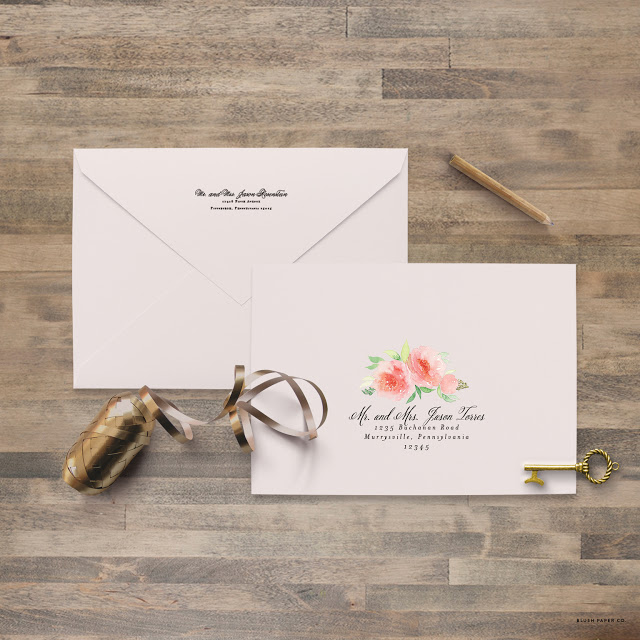 Amanda Envelope Addressing // Blush Paper Co.