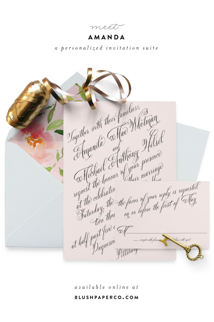 Amanda Wedding Suite // www.blushpaperco.com