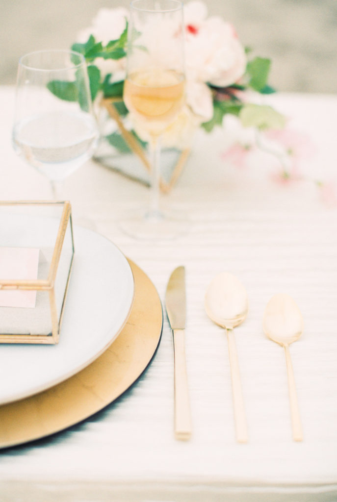 Peach Watercolor Wedding by Blush Paper Co.
