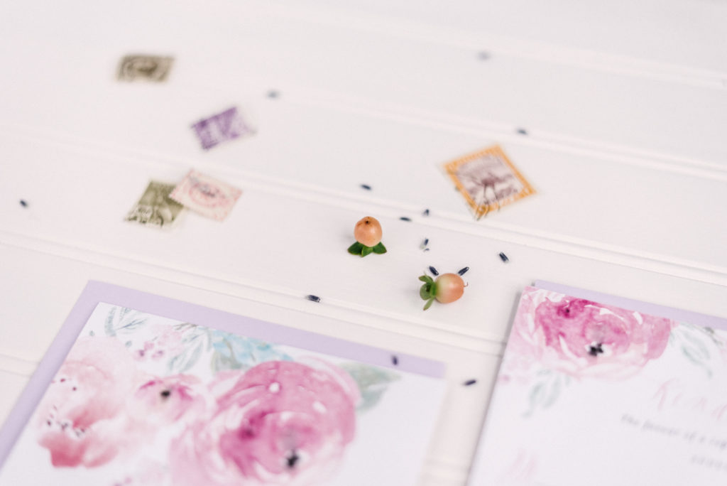 Purple Rose Watercolor Wedding Invitations | Blush Paper Co.