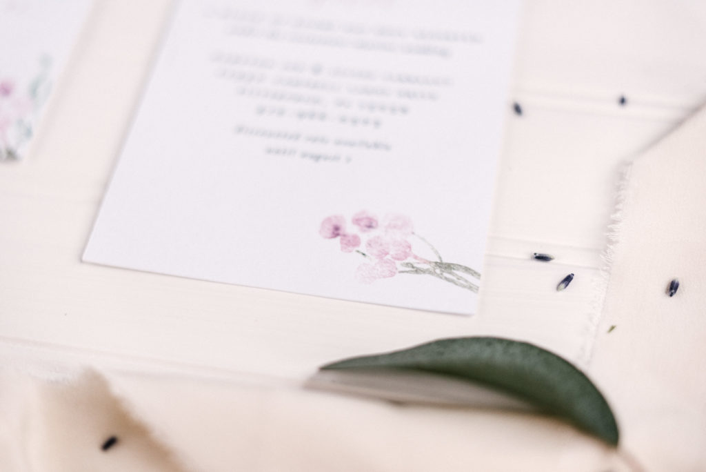 Purple Rose Watercolor Wedding Invitations | Blush Paper Co.