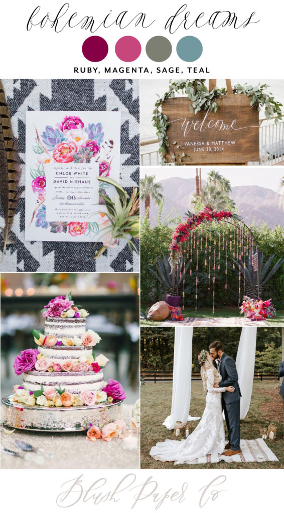 Bohemian Wedding Inspiration | Blush Paper Co.