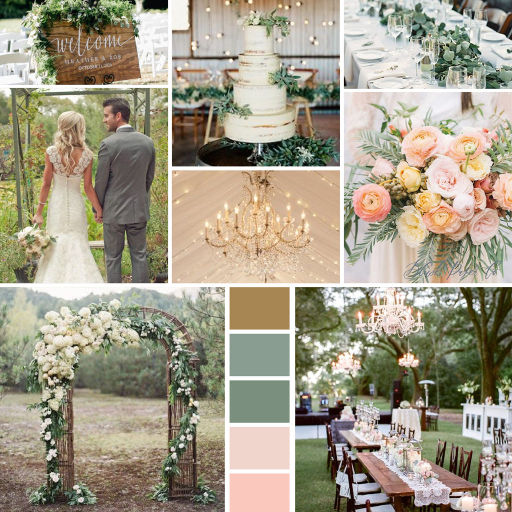 Glamorous Rustic Chic Inspiration Board | Blush Paper Co.