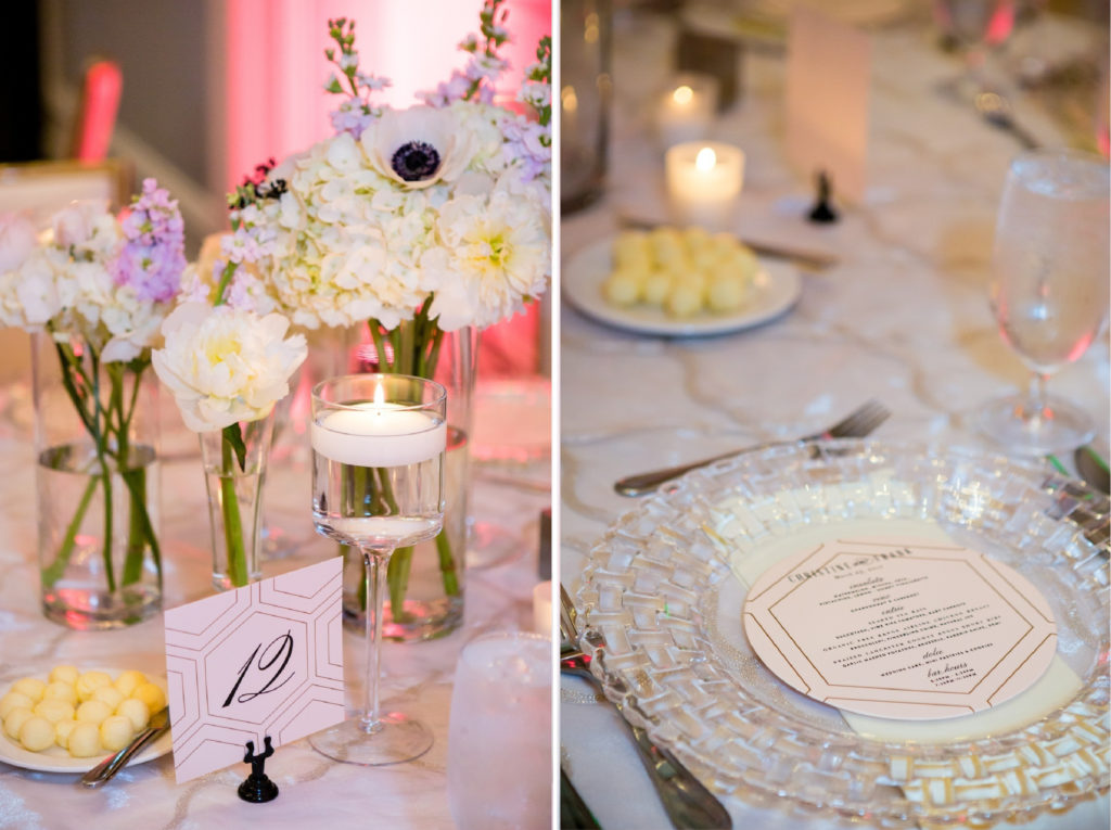 Pink and Gold Art Deco Wedding | Blush Paper Co.