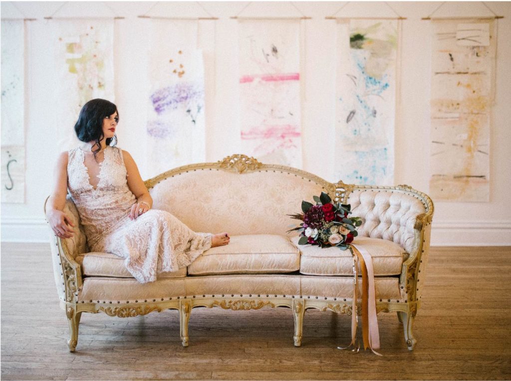 Art Deco Wedding Gold Marsala | Blush Paper Co.
