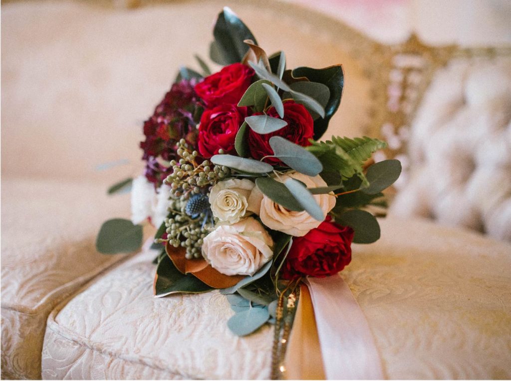 Art Deco Wedding Gold Marsala | Blush Paper Co.