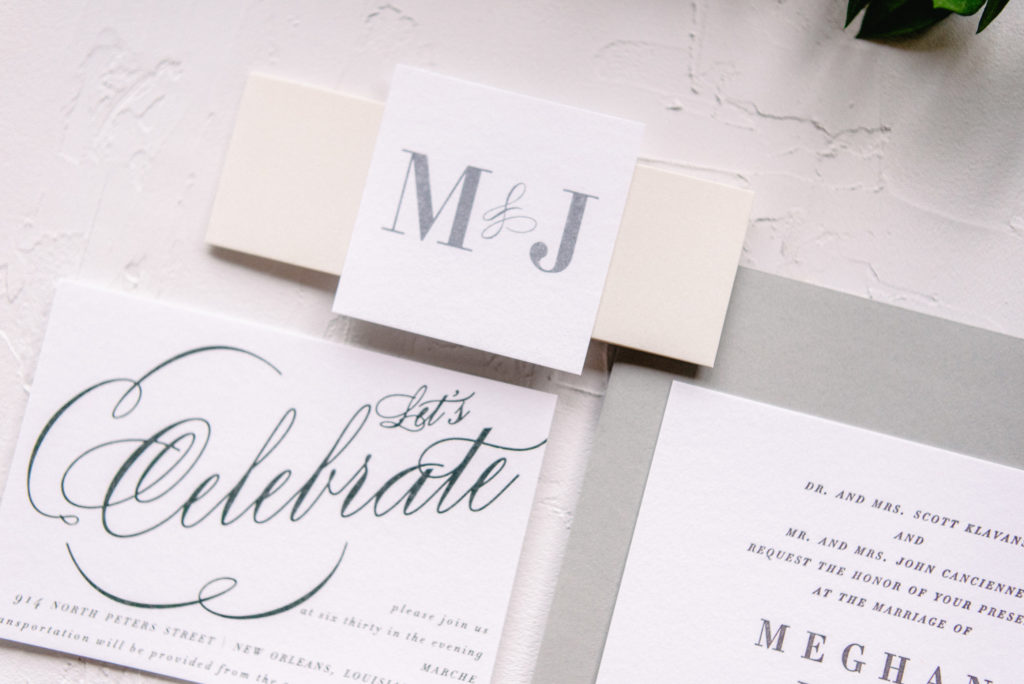 Wedding Monogram Belly Band Tag | Blush Paper Co.