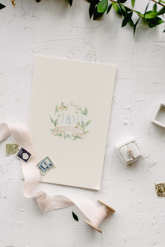 Wedding Ceremony Program with Monogram | Blush Paper Co.