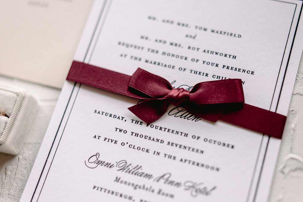 Marsala, Gold and Blush Wedding Invitations | Blush Paper Co.