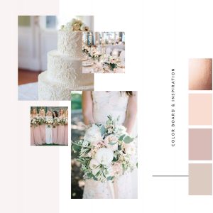 Rose Gold Wedding Color Palette
