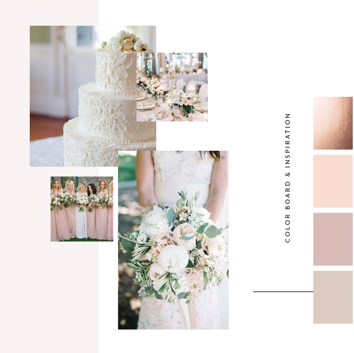 Rose Gold Wedding Color Palette