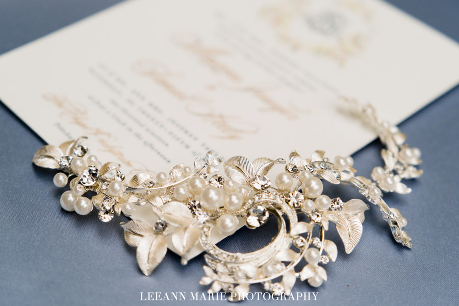 Dusty Blue and Blush Pink Wedding Invitations by Blush Paper Co.