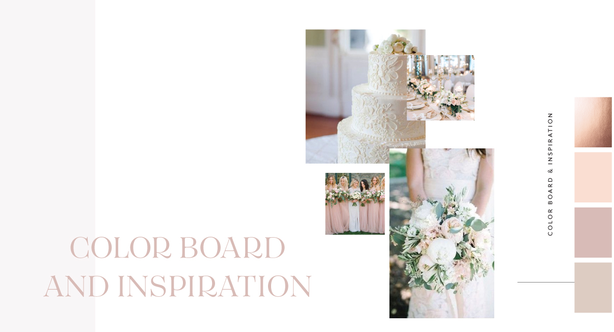 Rose Gold Wedding Color Palette