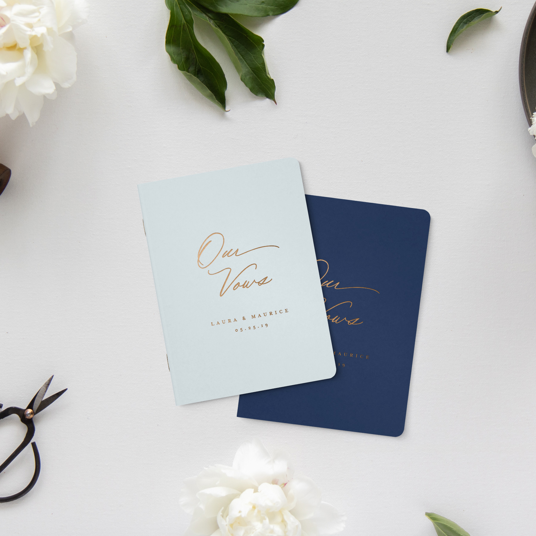 Custom Gold Foil Vow Books - The Wedding Keepsake You Need