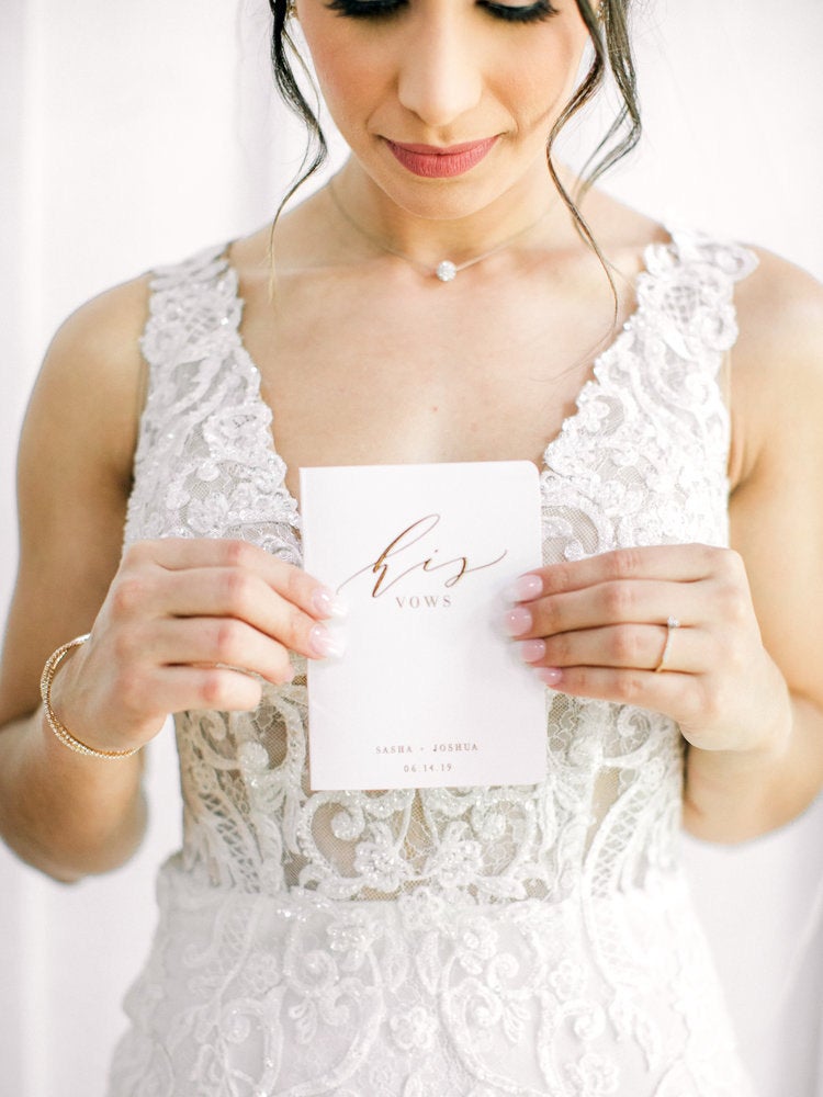 Custom Gold Foil Vow Books - The Wedding Keepsake You Need
