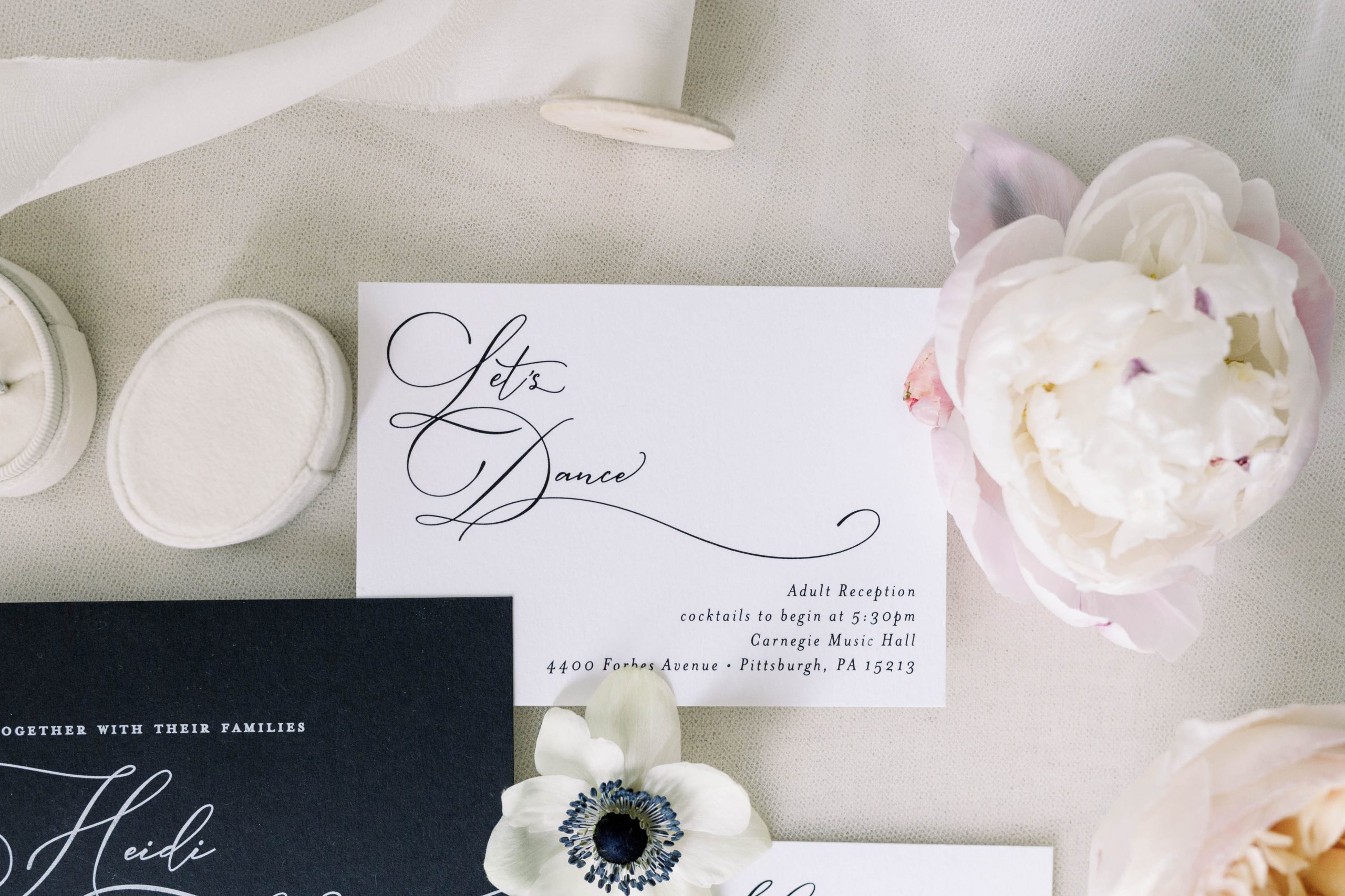 Black Tie Wedding Invitations