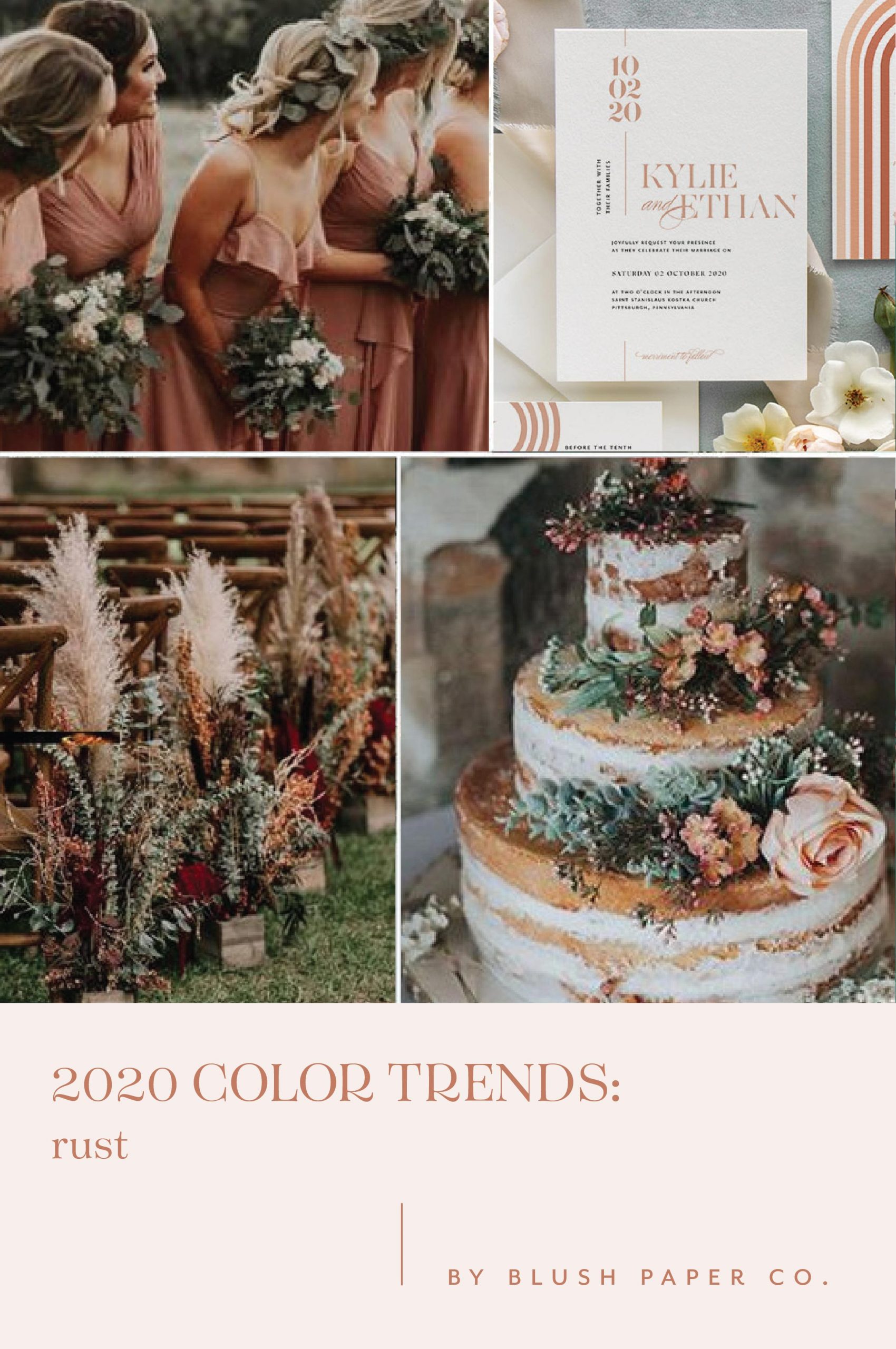 Color Trends: Rust by Blush Paper Co