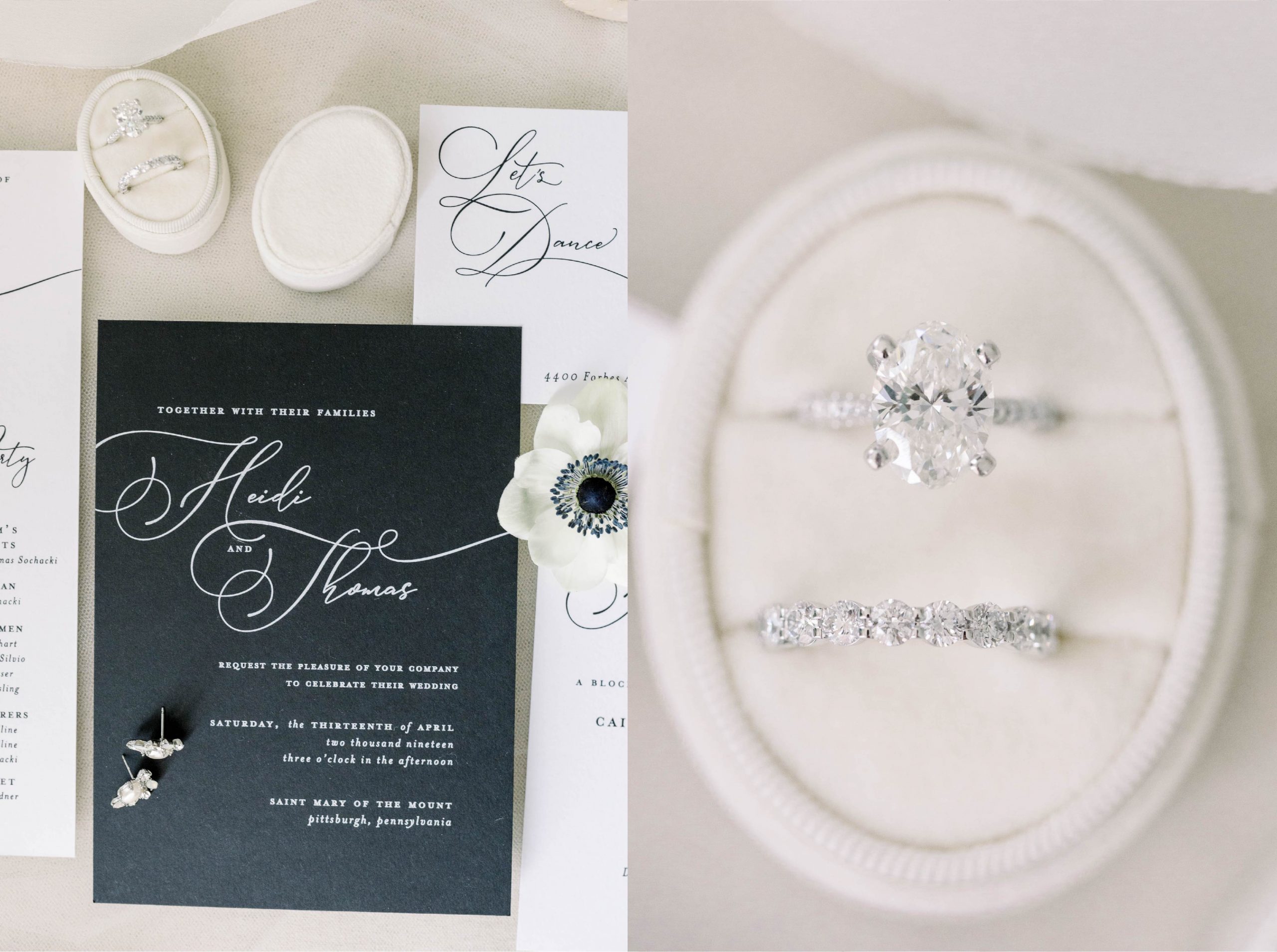 Black Tie Wedding Invitations