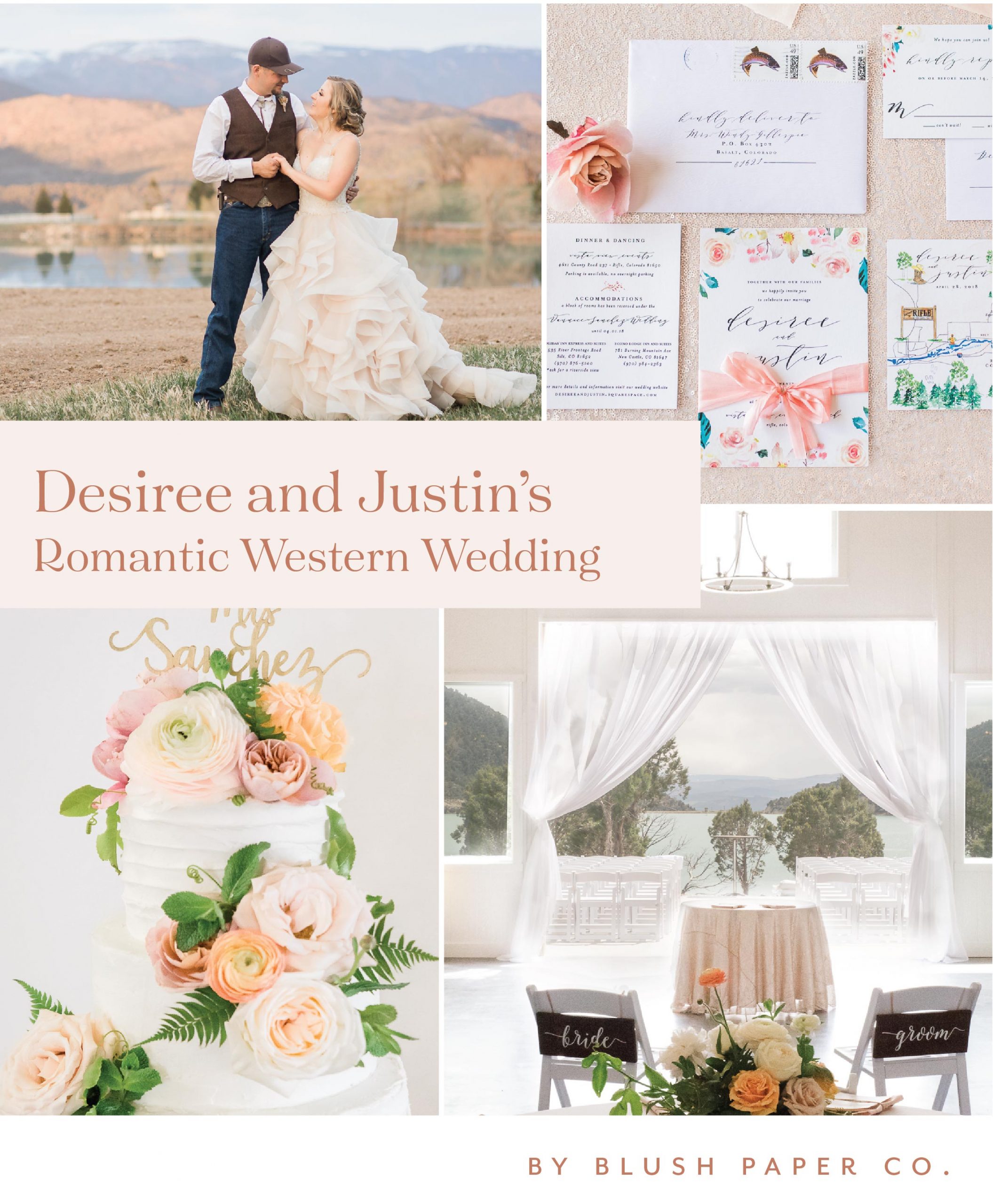 romantic western wedding