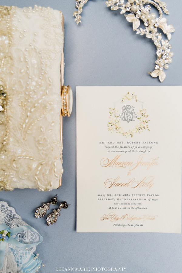 Maureen And Sams Dusty Blue and Blush Pittsburgh Wedding