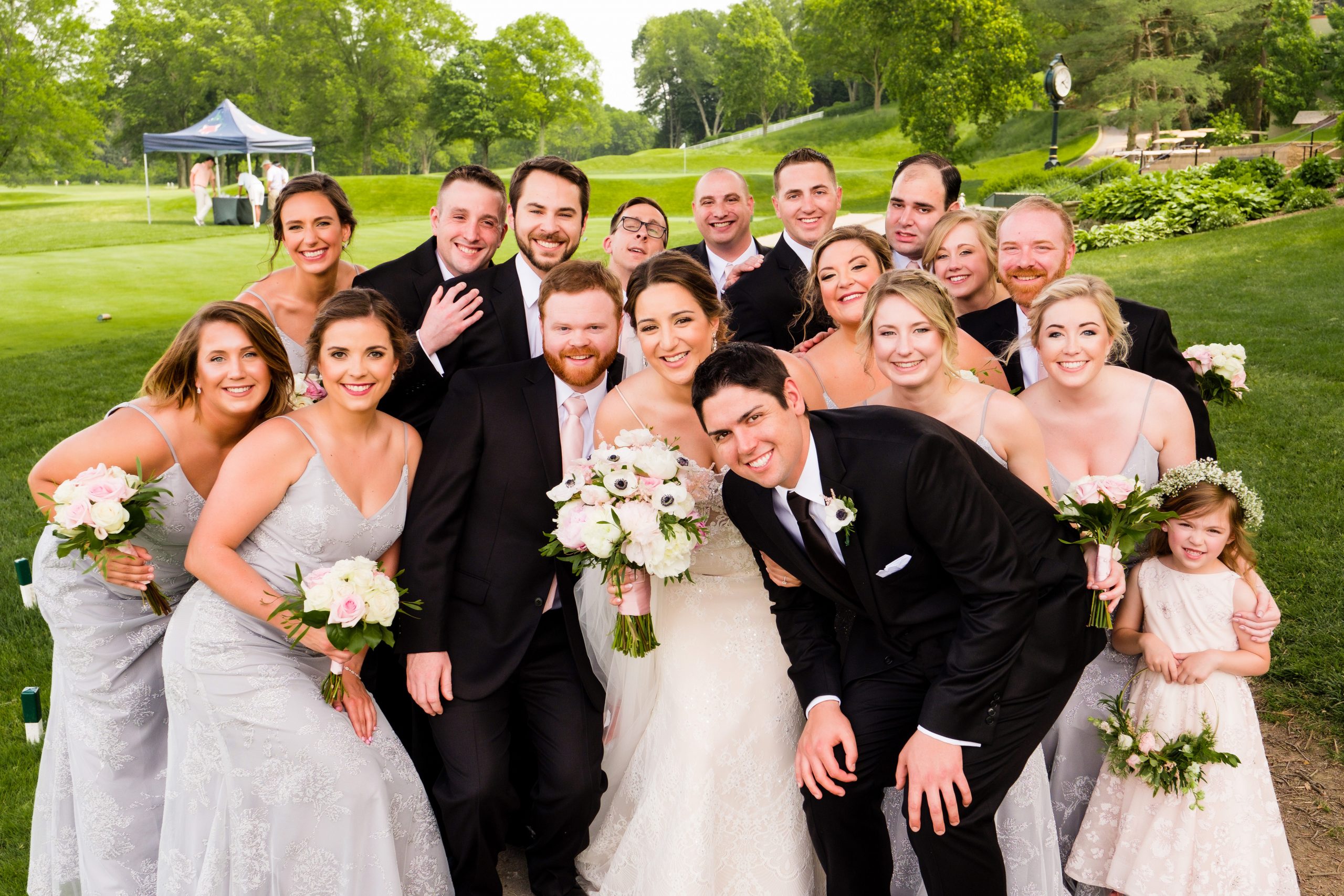 Maureen And Sams Dusty Blue and Blush Pittsburgh Wedding