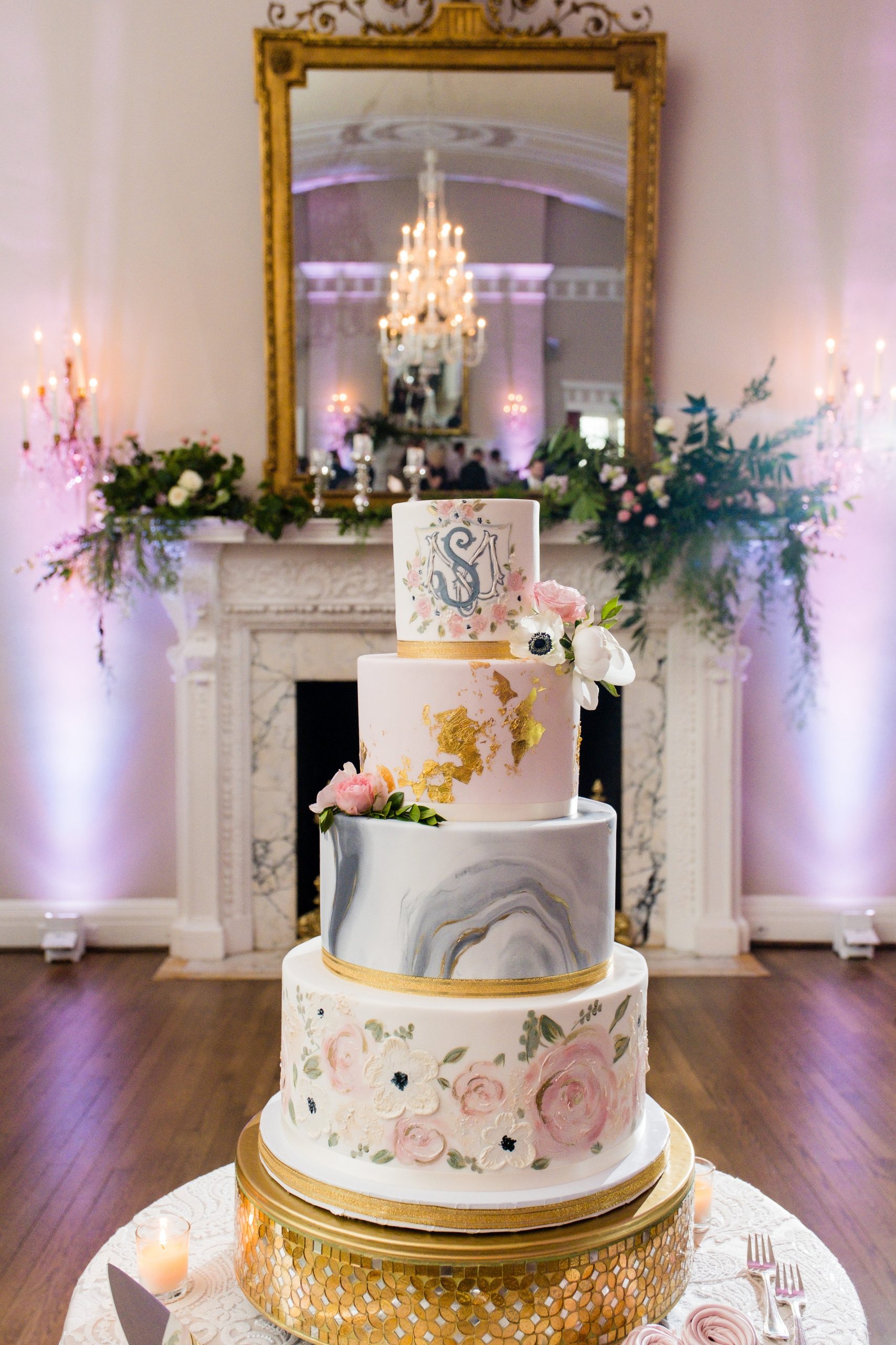 Wedding Monogram Cake