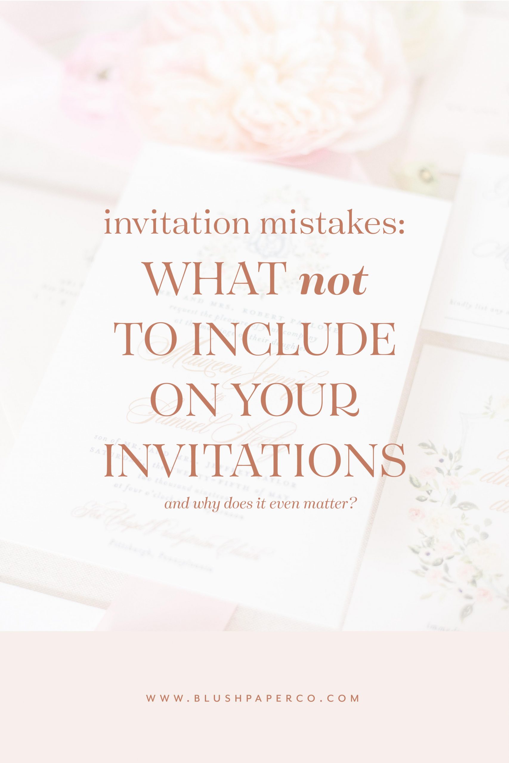 mistakes on wedding invitations