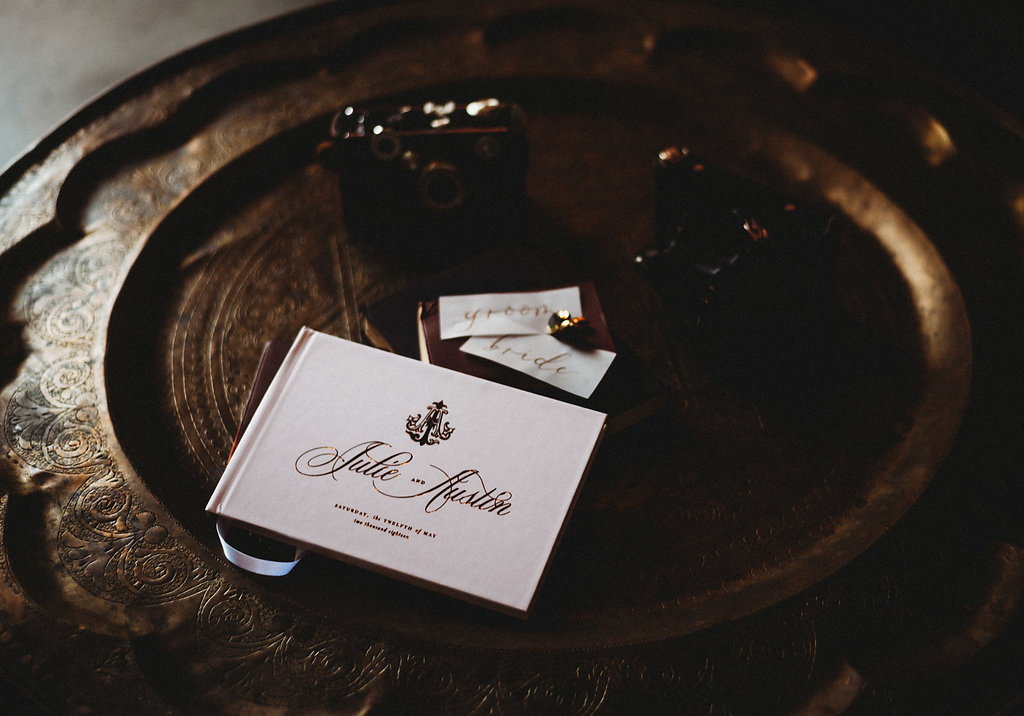 Wedding Monogram on Guest Book
