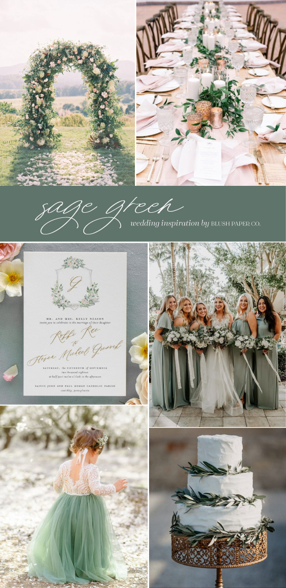 Sage Green Wedding Color Inspiration
