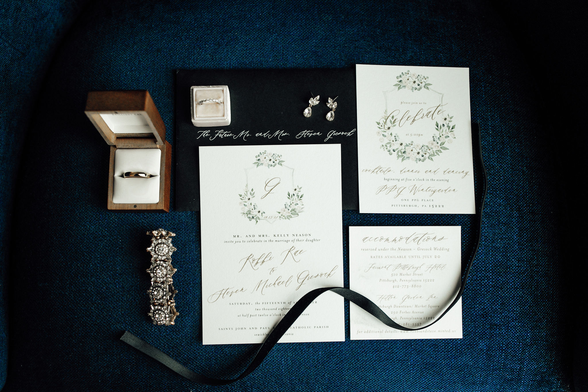 White and Green Wedding at PPG Wintergarden in Pittsburgh PA