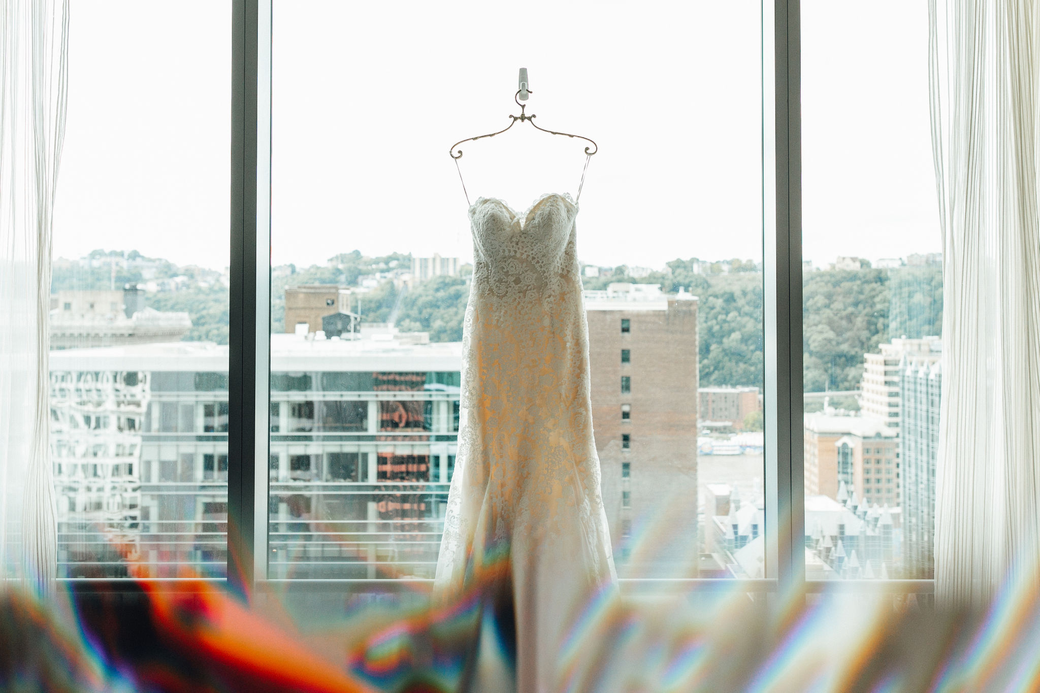 White and Green Wedding at PPG Wintergarden in Pittsburgh PA