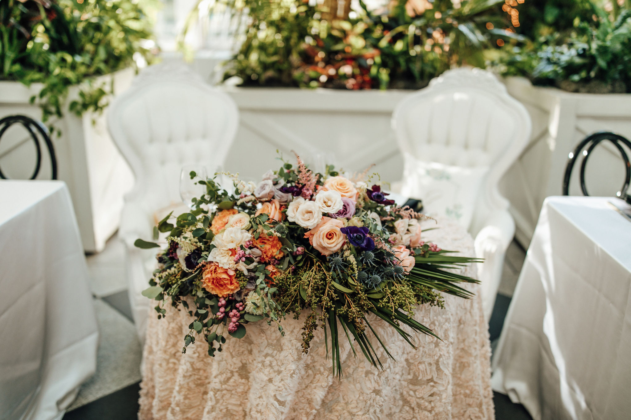 White and Green Wedding at PPG Wintergarden in Pittsburgh PA