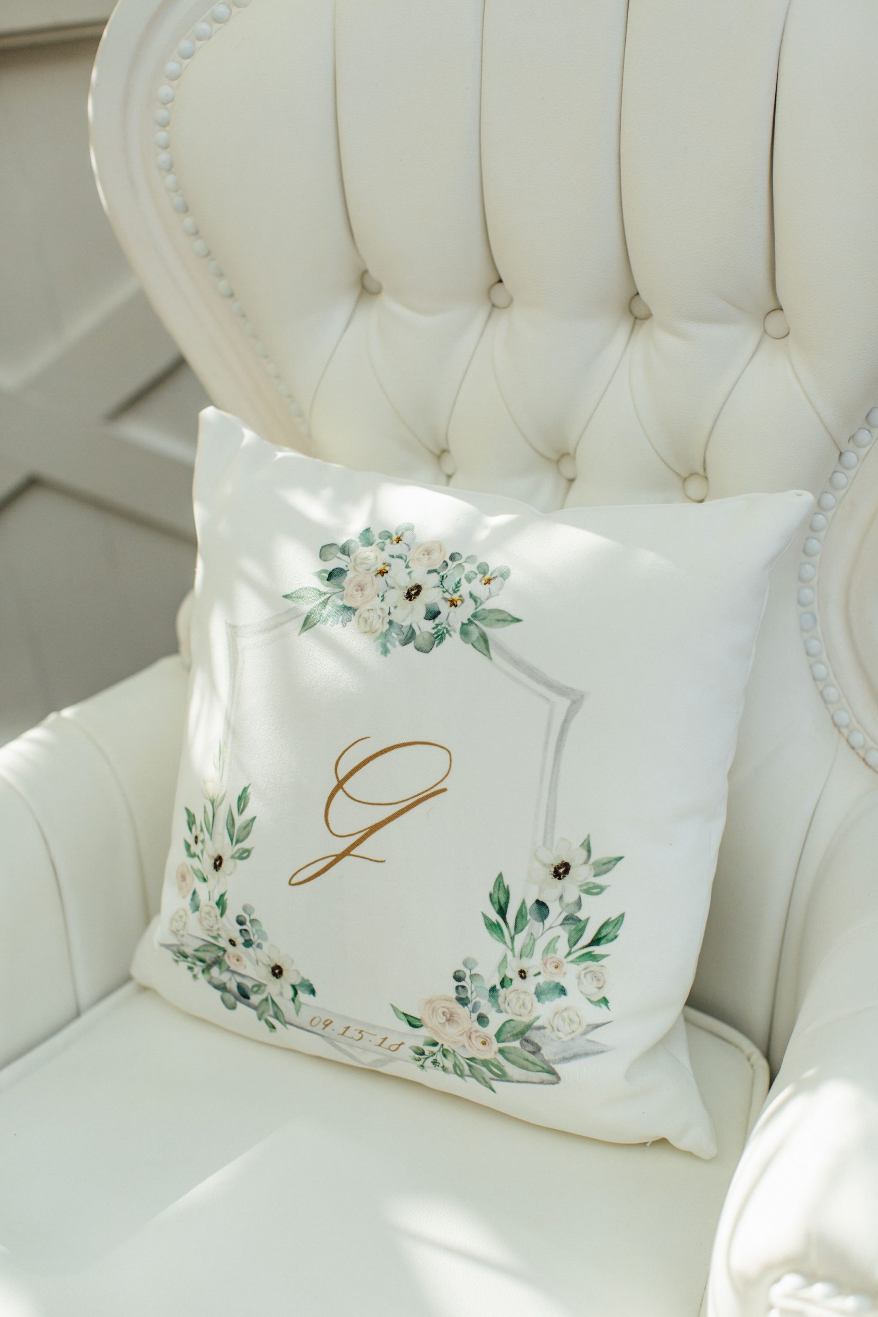 Wedding Monogram Pillow