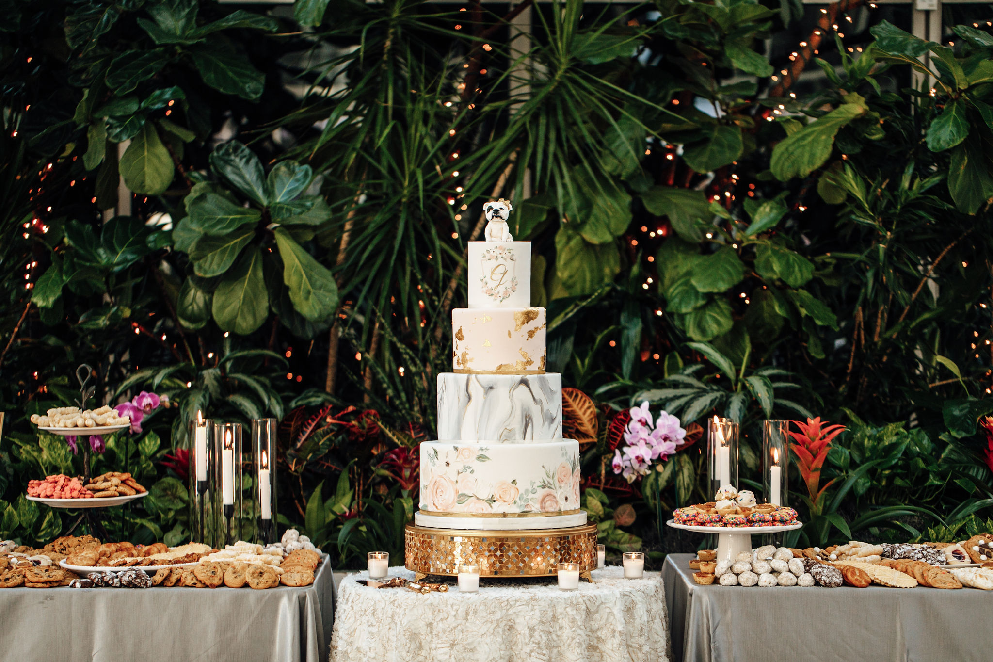 White and Green Wedding at PPG Wintergarden in Pittsburgh PA