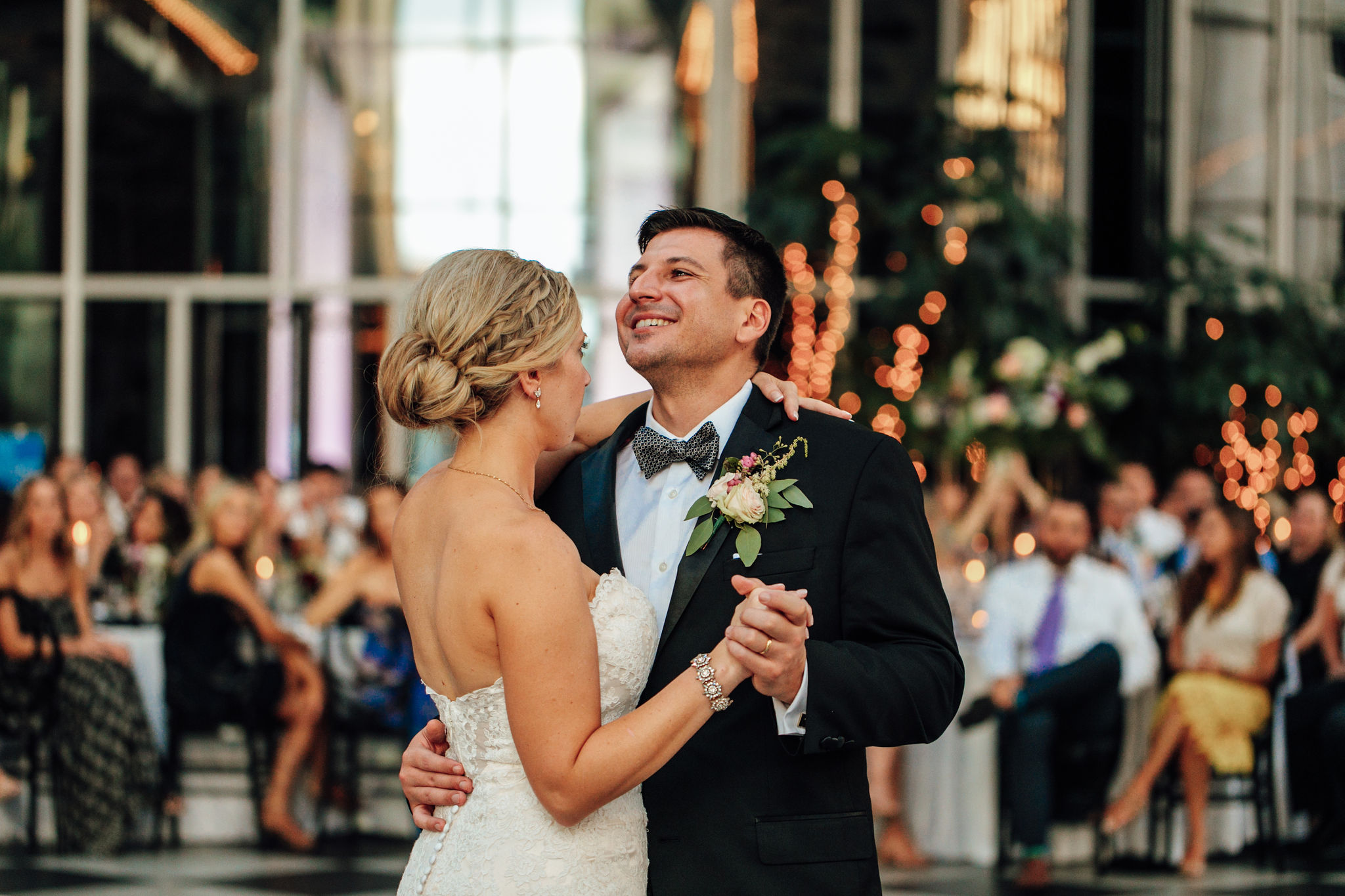 White and Green Wedding at PPG Wintergarden in Pittsburgh PA