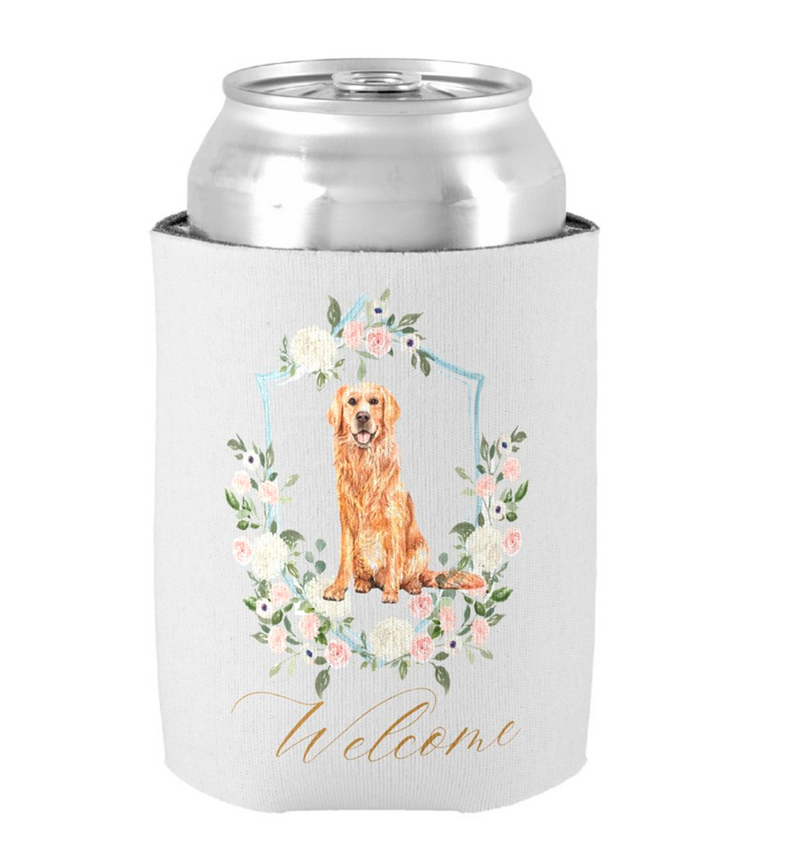Watercolor Can Cooler Watercolor Pet Portrait