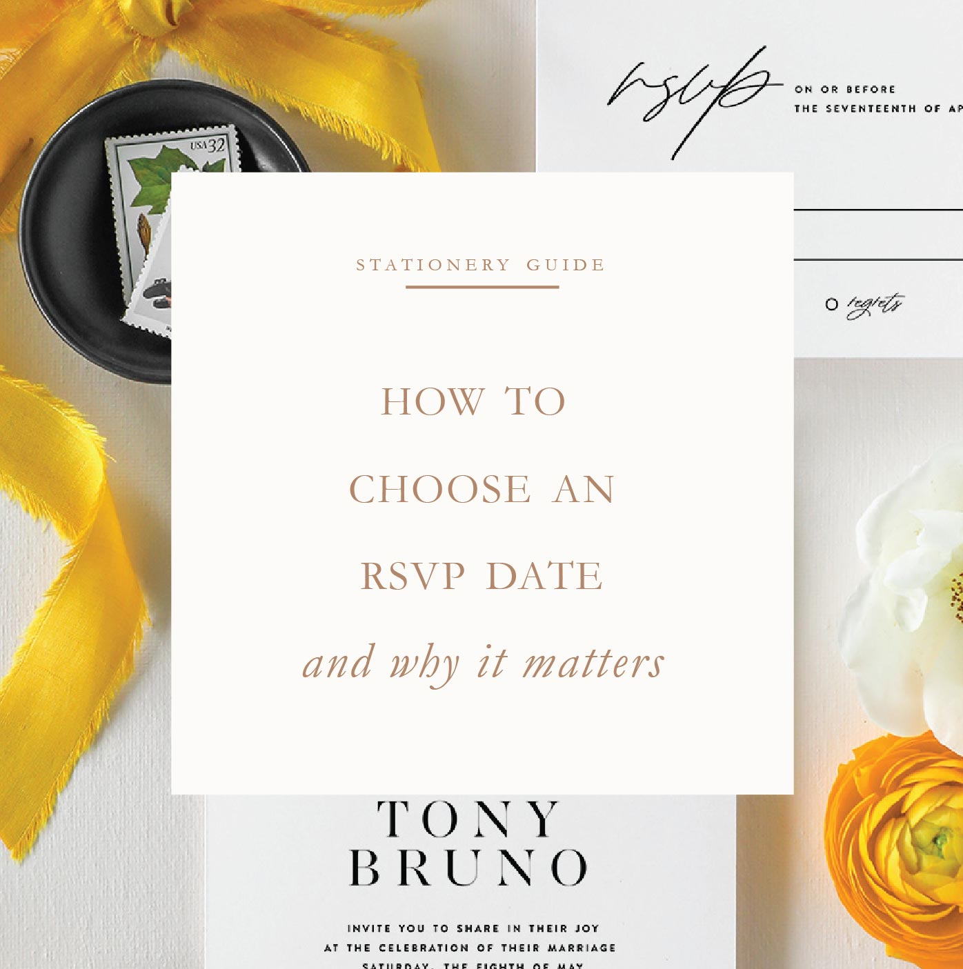 choosing an RSVP date for your wedding