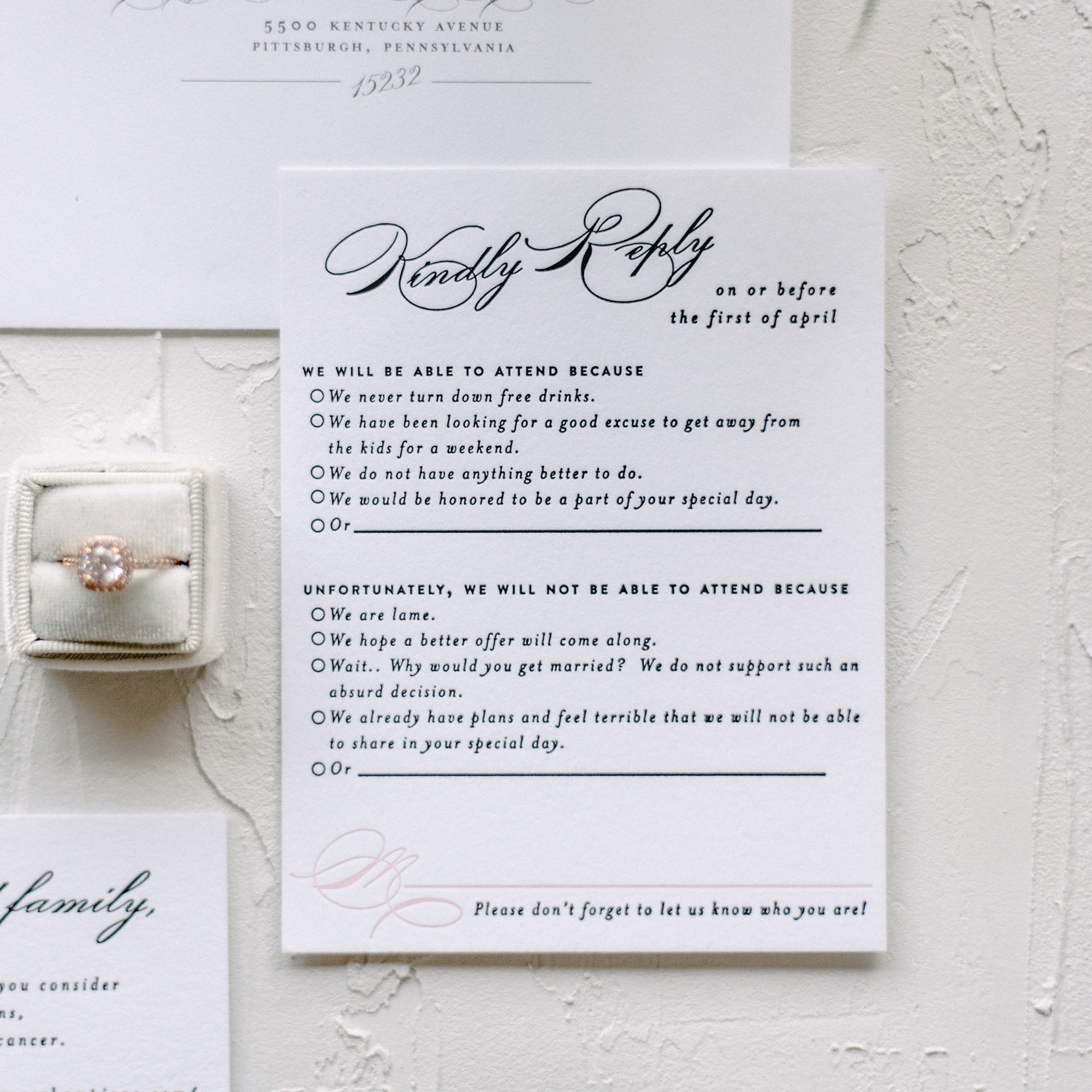 choosing an RSVP date for your wedding