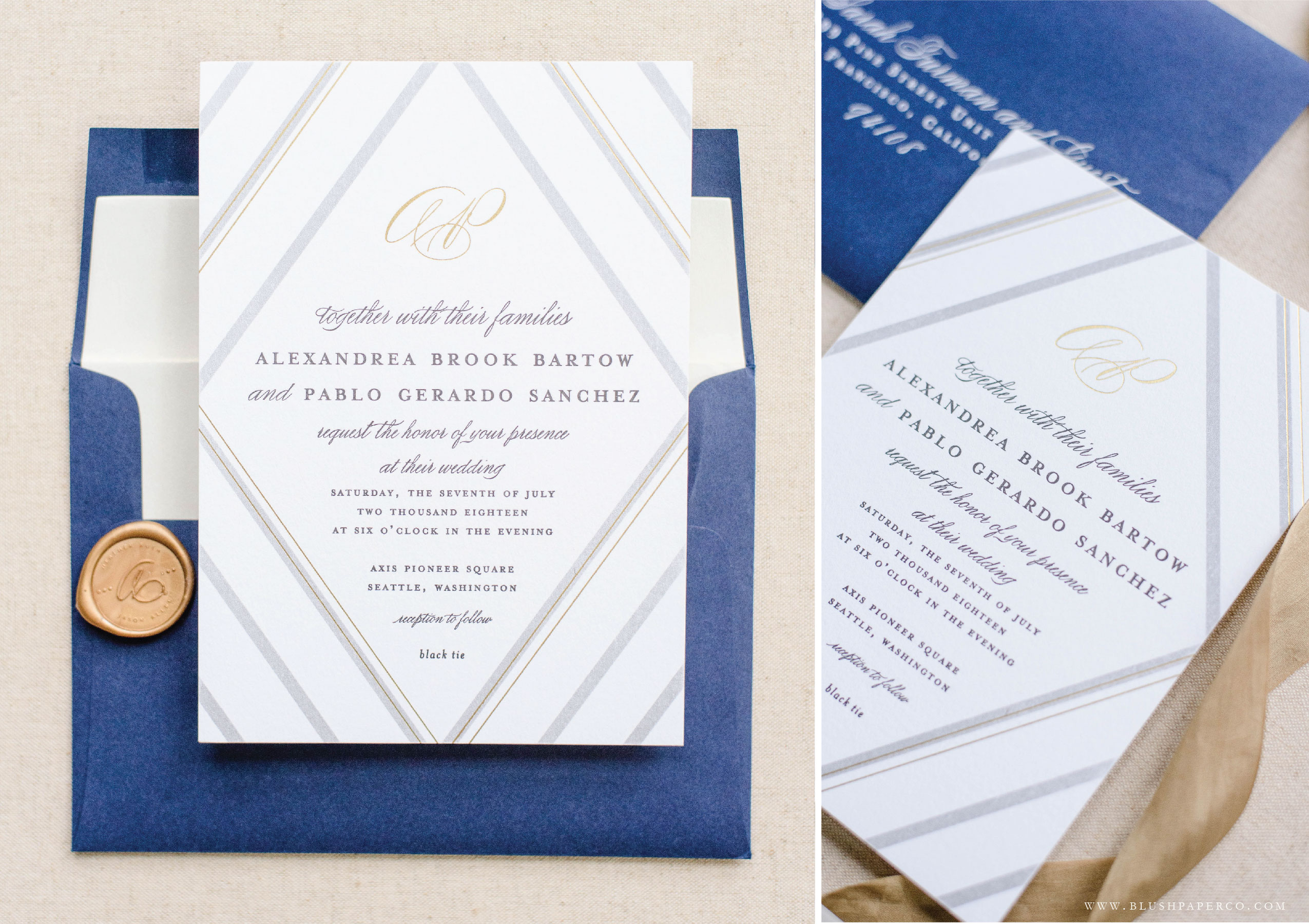 wedding monograms by blush paper co.