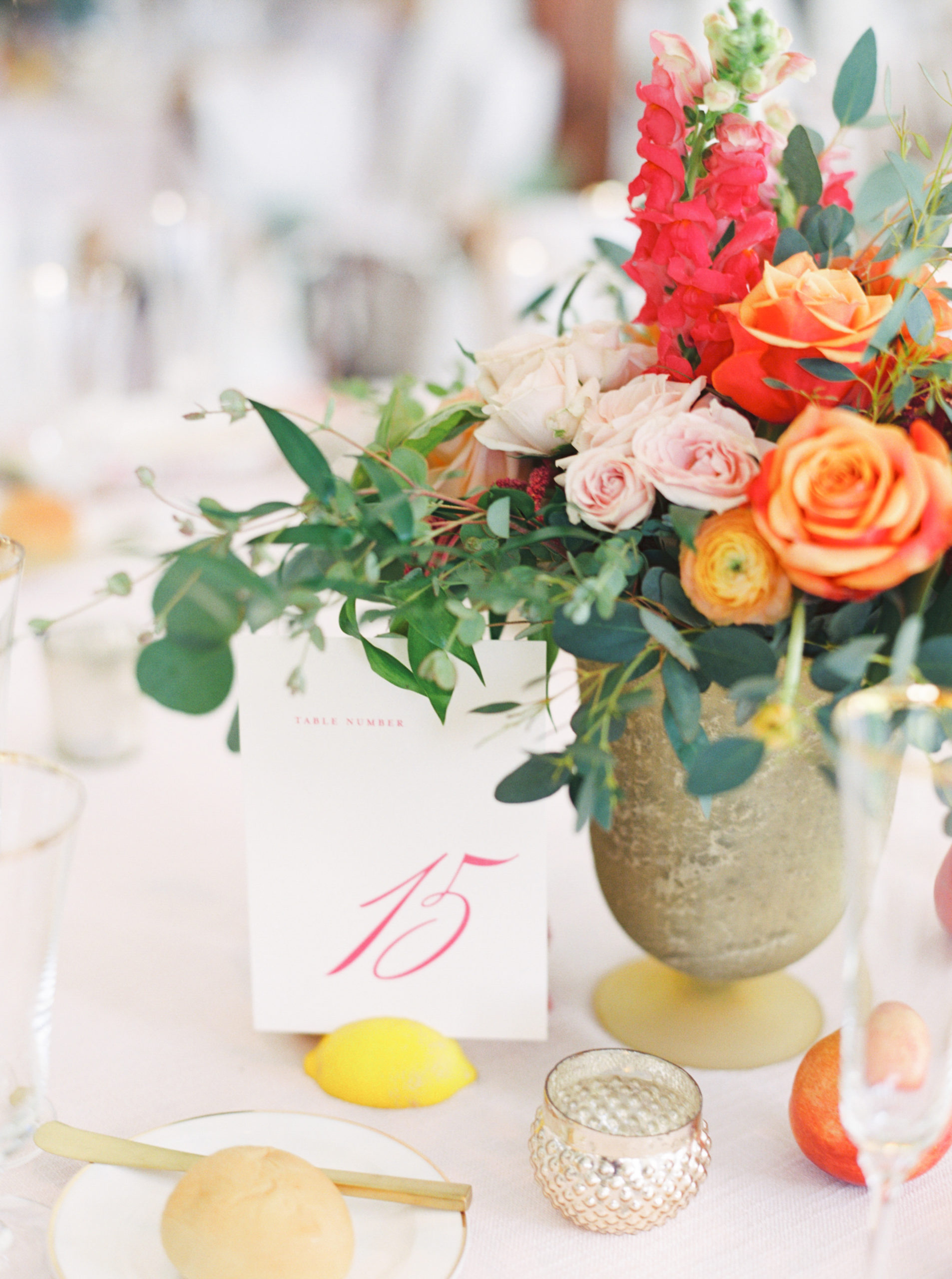 Pittsburgh Wedding Table Numbers Reception