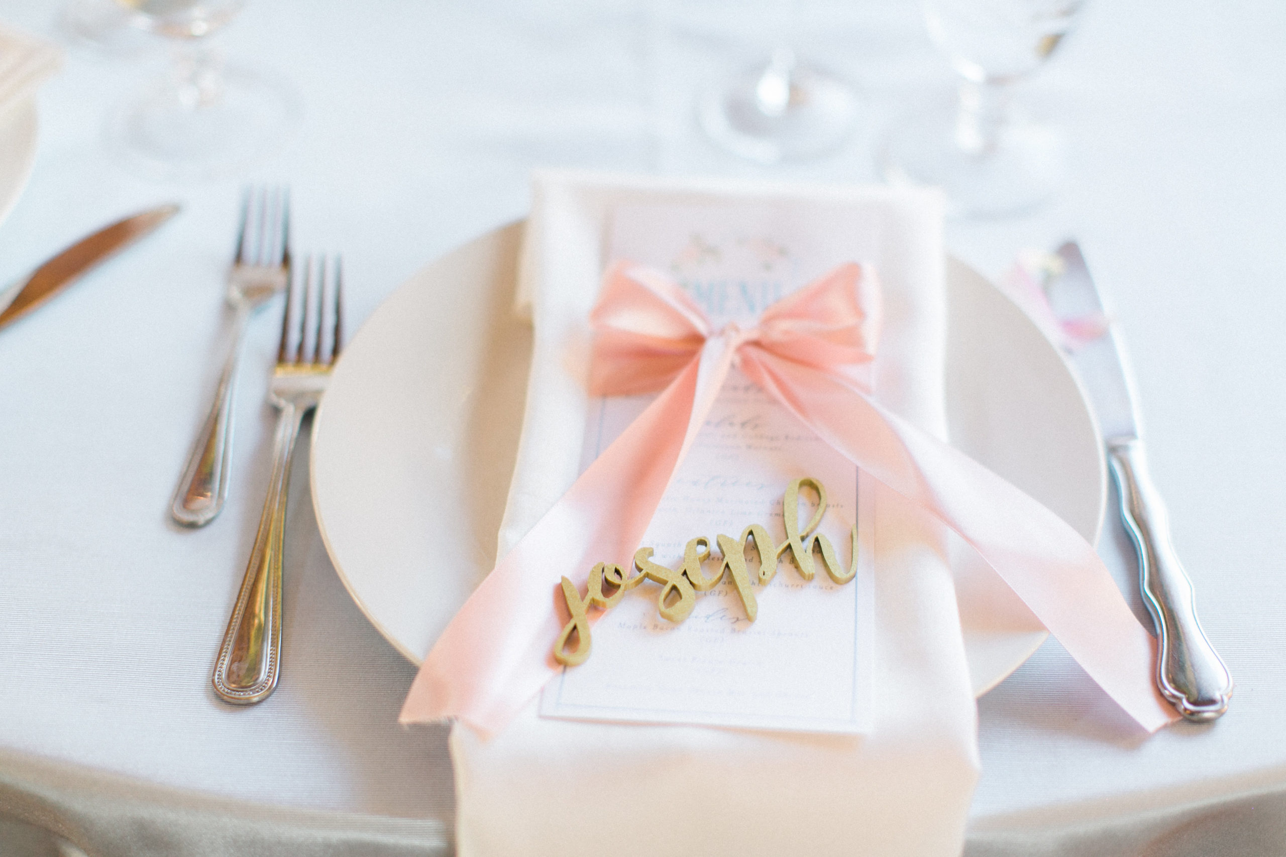 Wedding Menus Pittsburgh Blush Paper Co.