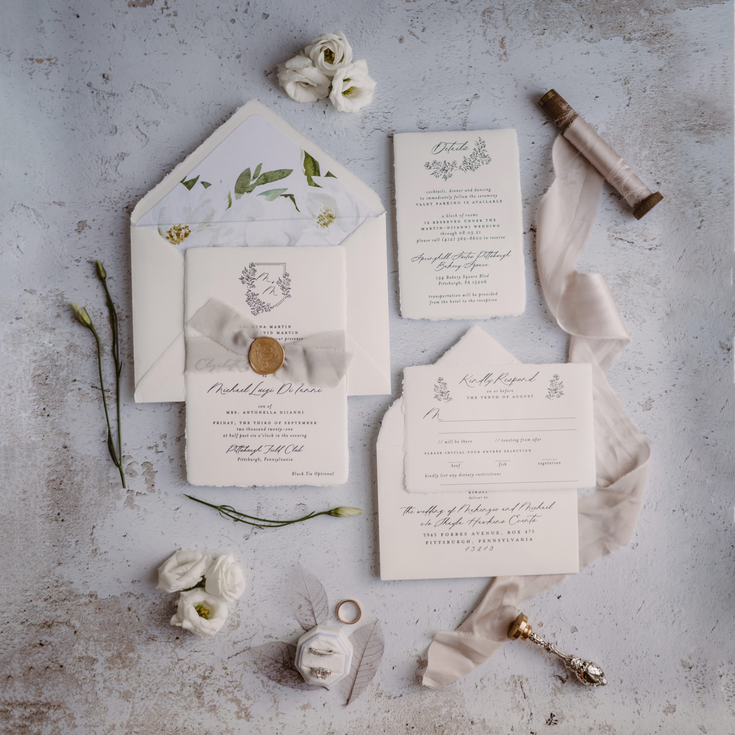 Pittsburgh Wedding Invitations Blush Paper Coo.