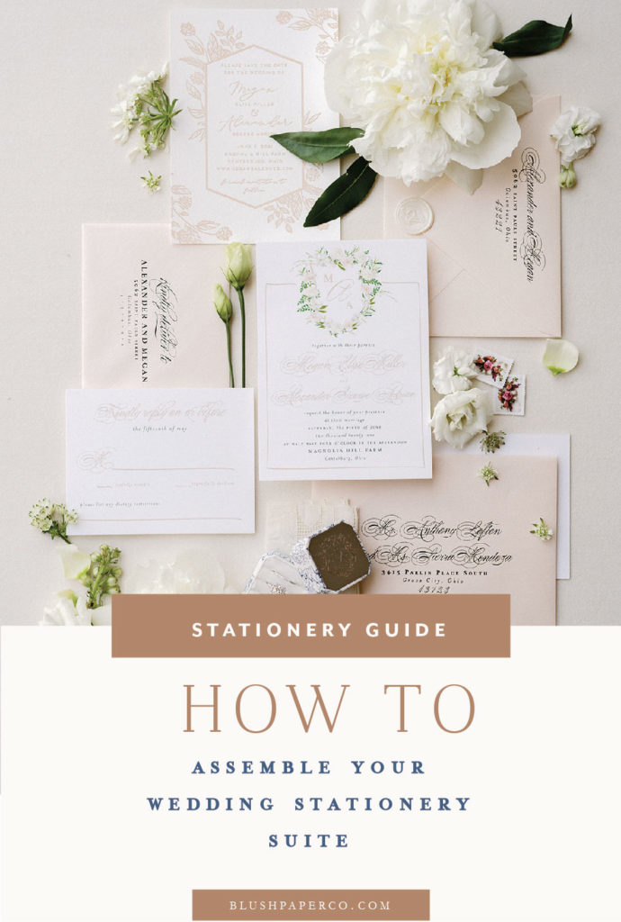 How to Assemble Your Wedding Invitations | Blush Paper Co.