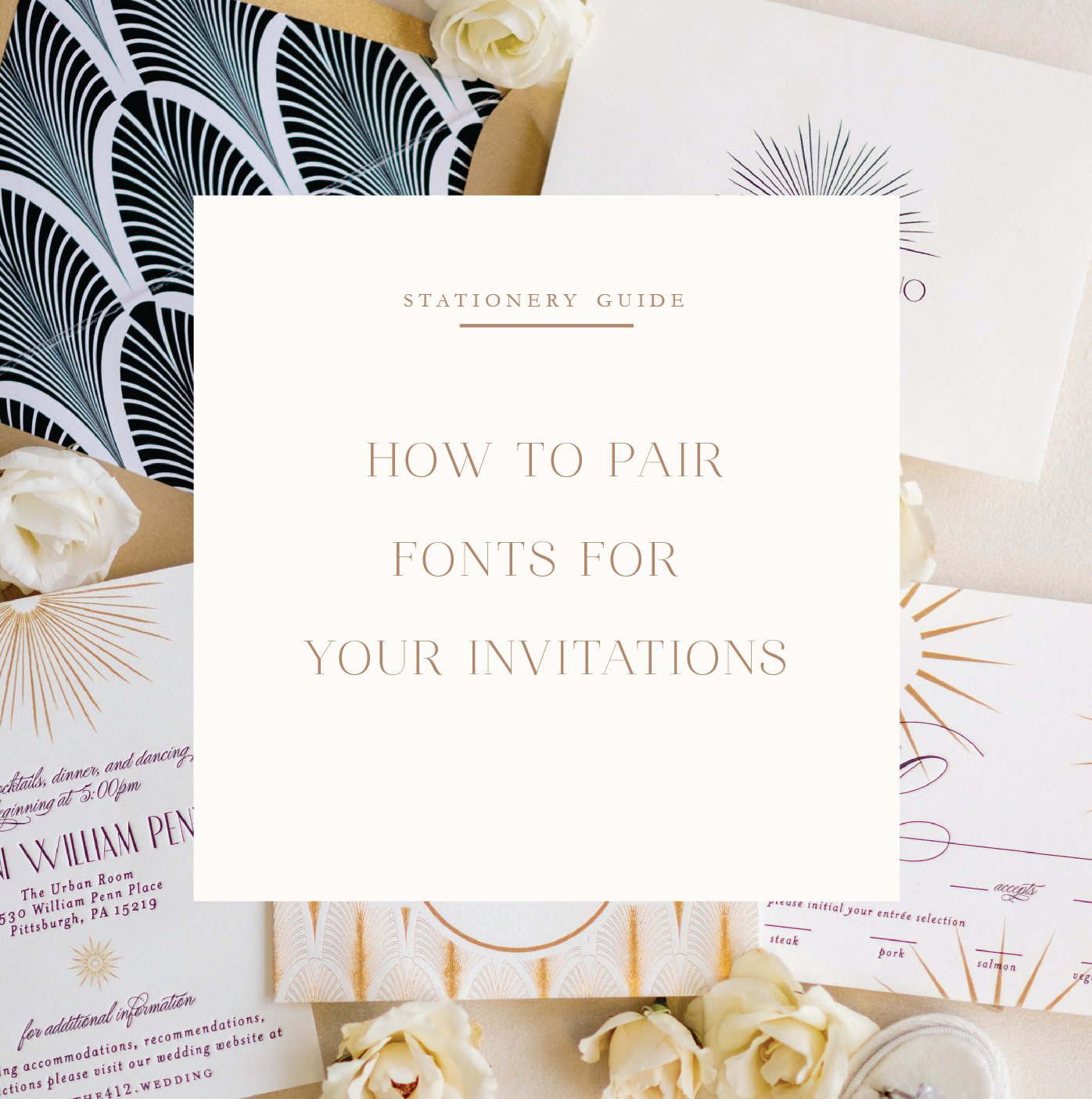 wedding font pairing guide