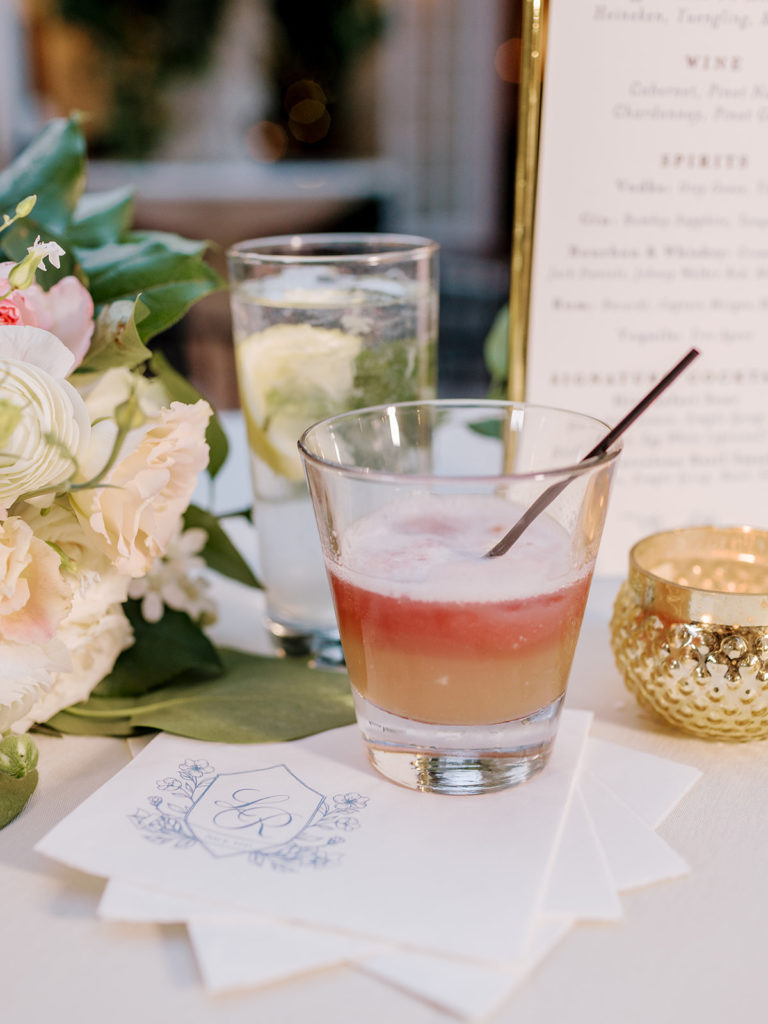 Wedding Bar Menu Blush Paper Co.