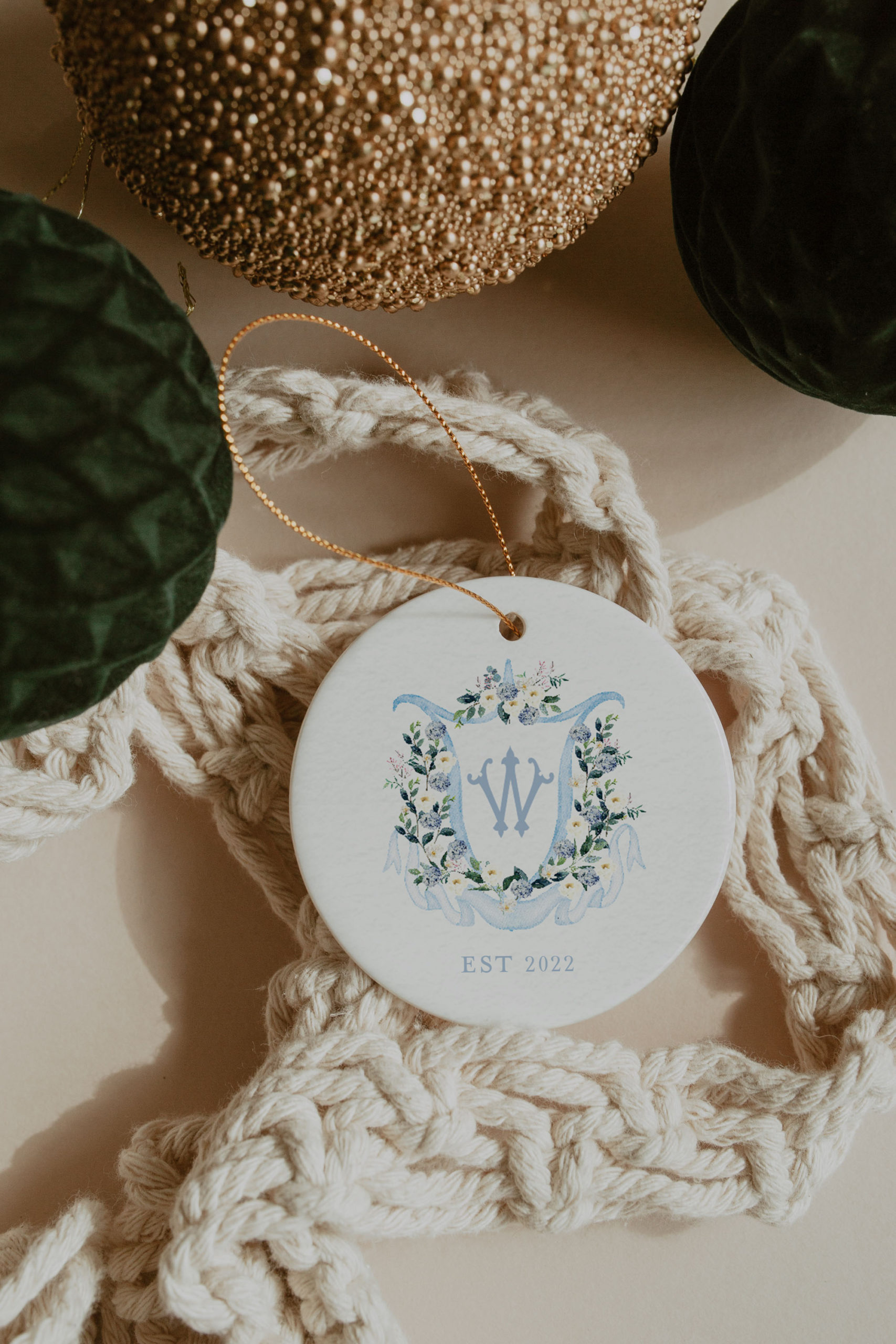 Monogram Christmas Ornament