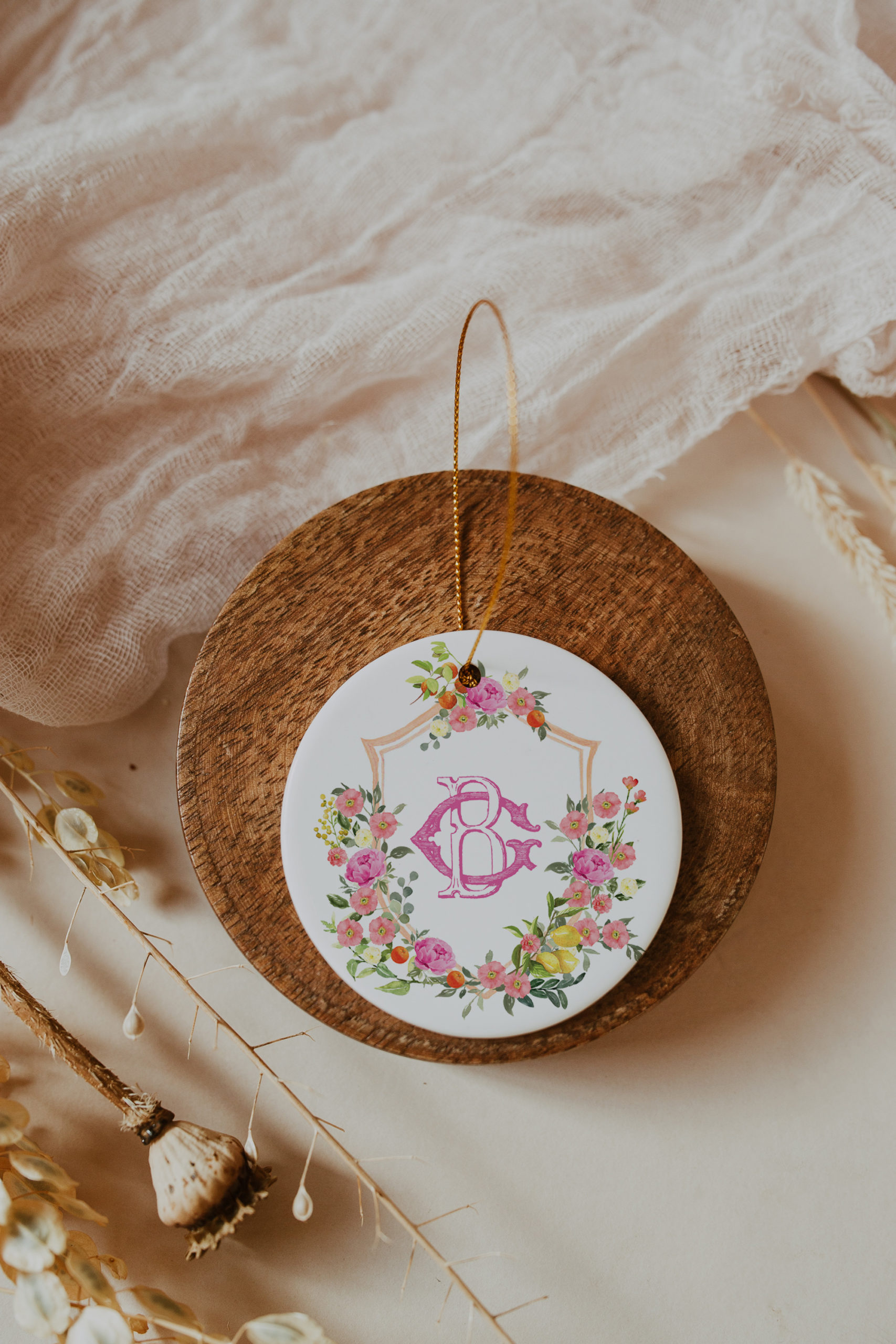 Monogram Christmas Ornament